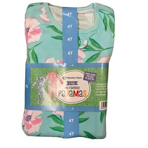 Members Mark 2 Pack My Favorite Pajamas Floral Print 18 Months Girls